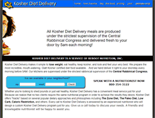 Tablet Screenshot of kosherdietdelivery.com
